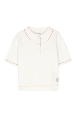 white linen polo shirt ELEVENTY KIDS | EU9P21Z2124101